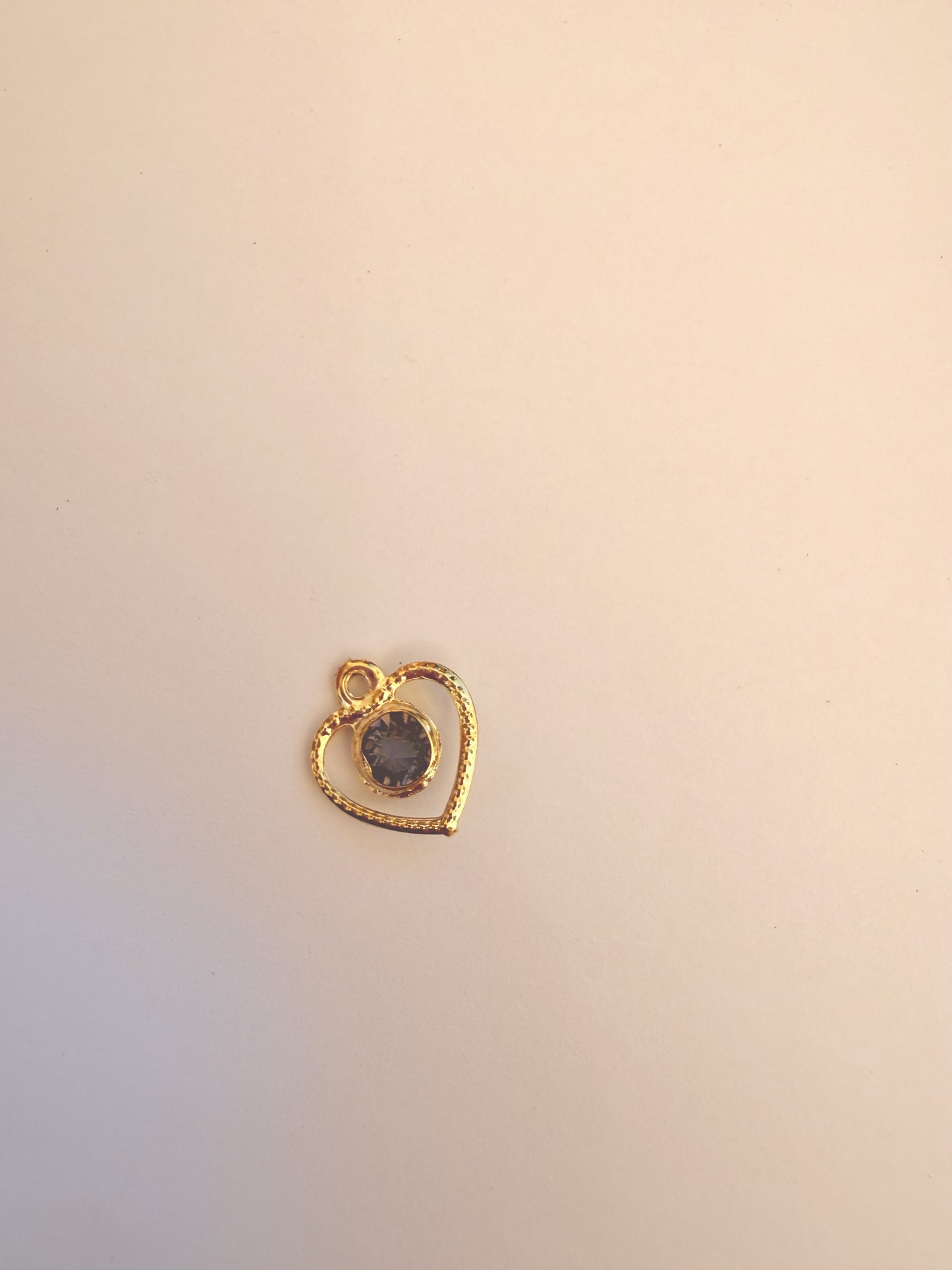 hart met paarse steen