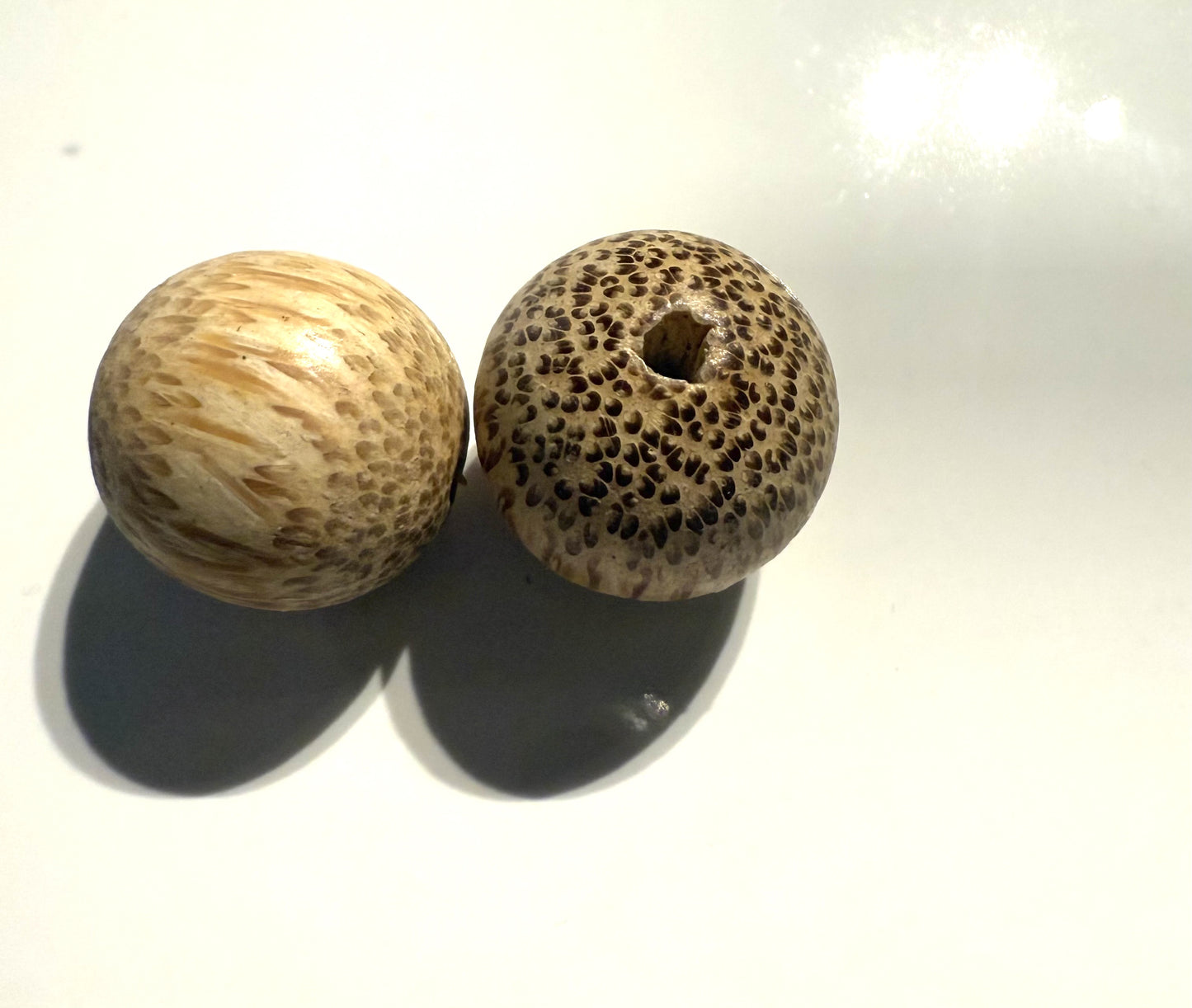 Houten kraal print 19mm