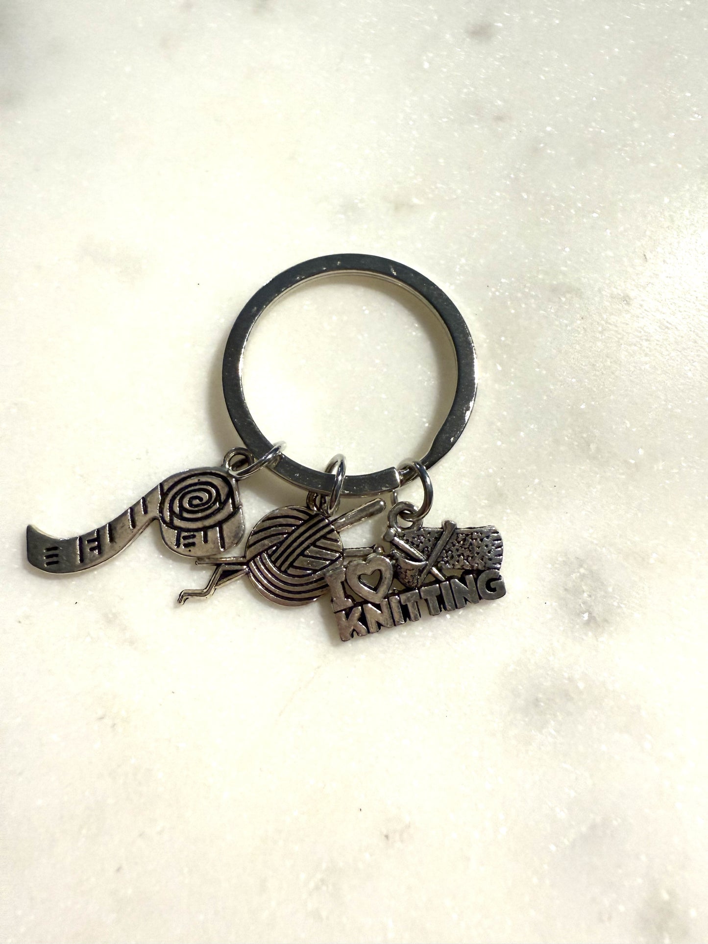 I love knitting sleutelhanger