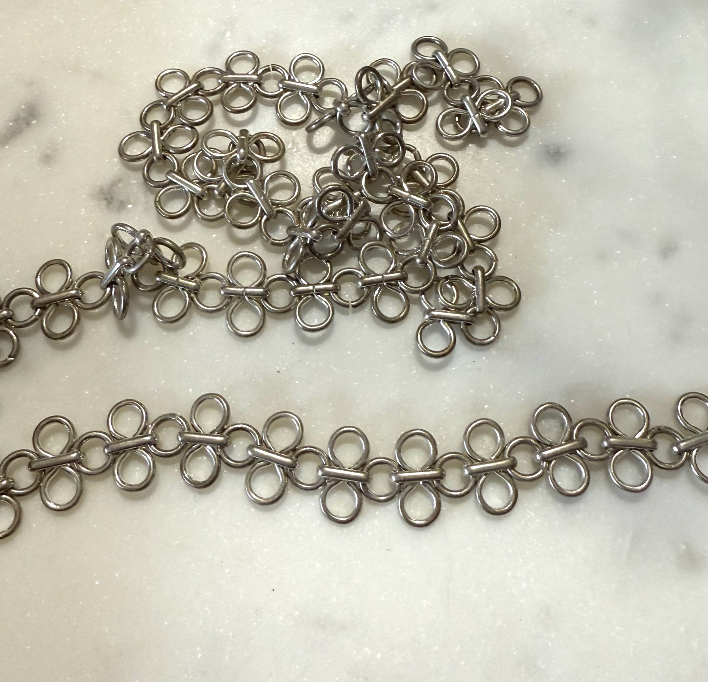 zilveren ketting ( prijs per 10cm )