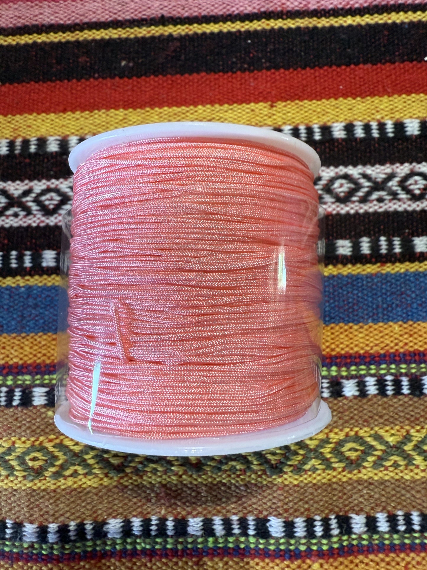 Macrame draad zalm roze( prijs is per meter )