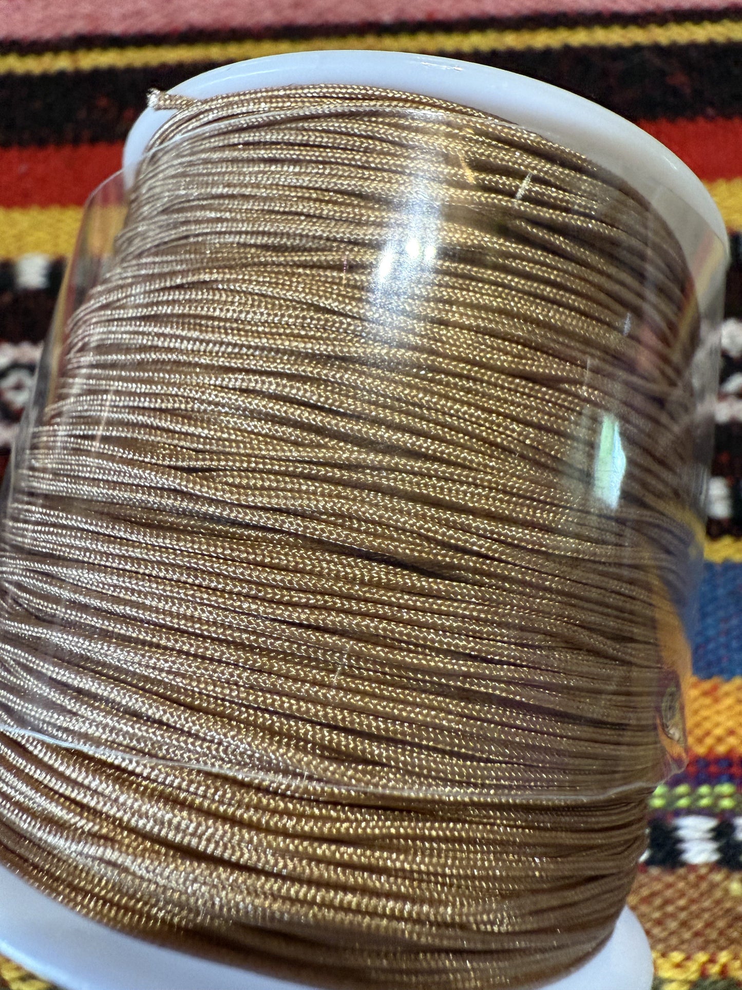 Macrame draad beige/bruin( prijs is per meter )