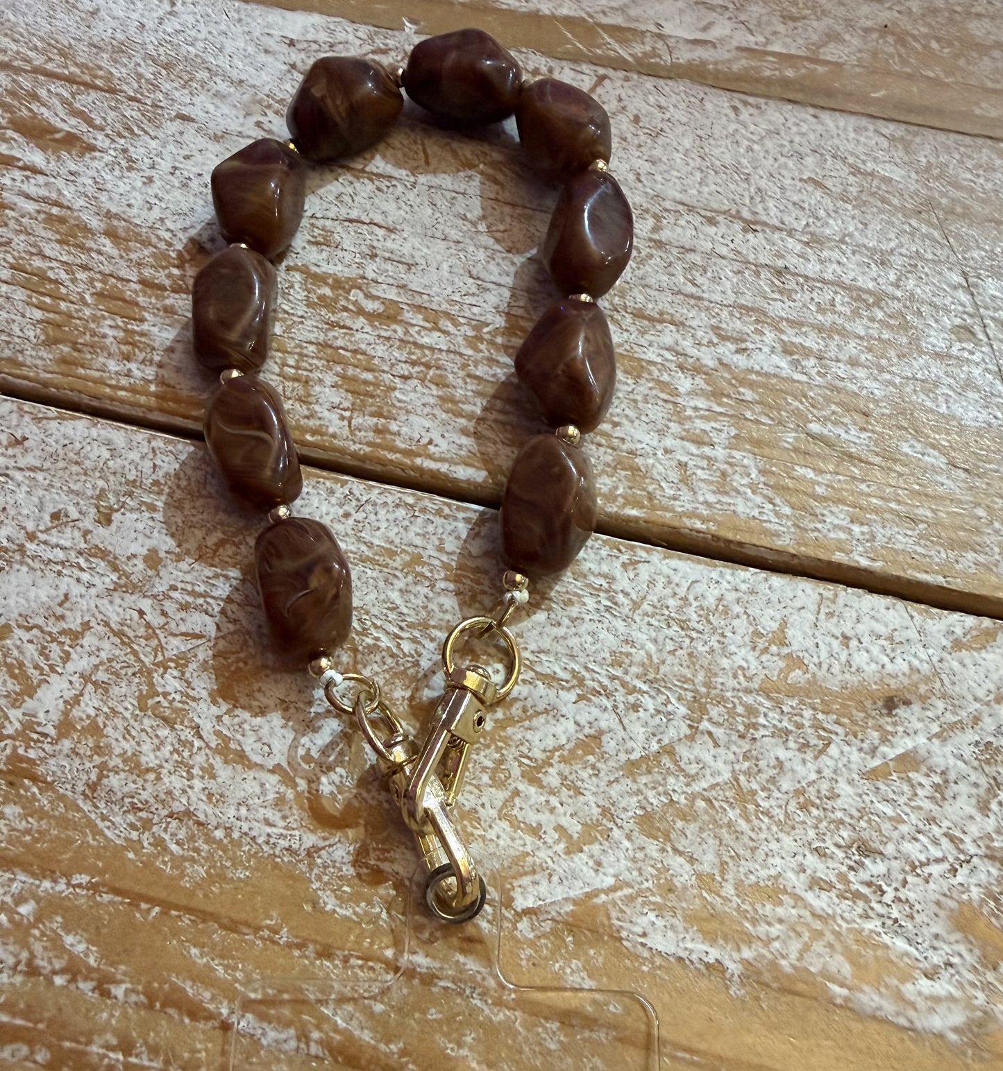 Bruine telefoonkoord