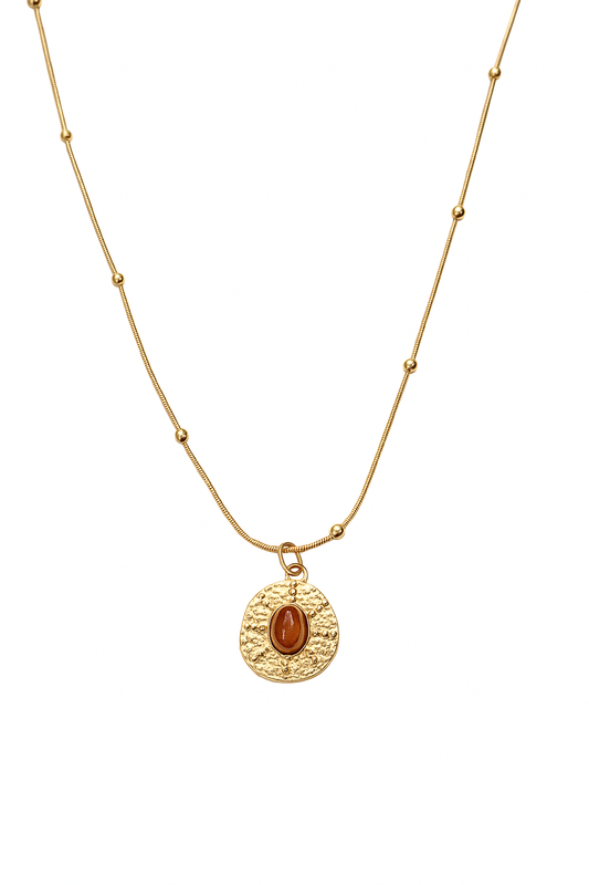 Bohemian brown necklace