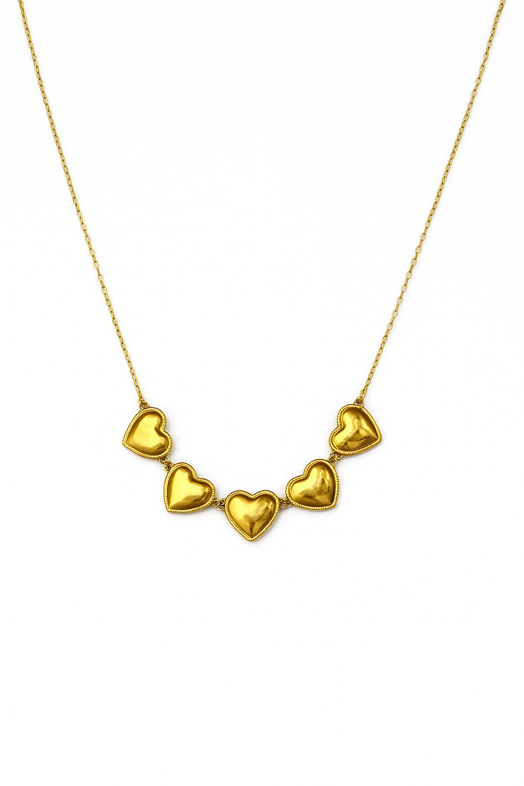 5 Hearts necklace