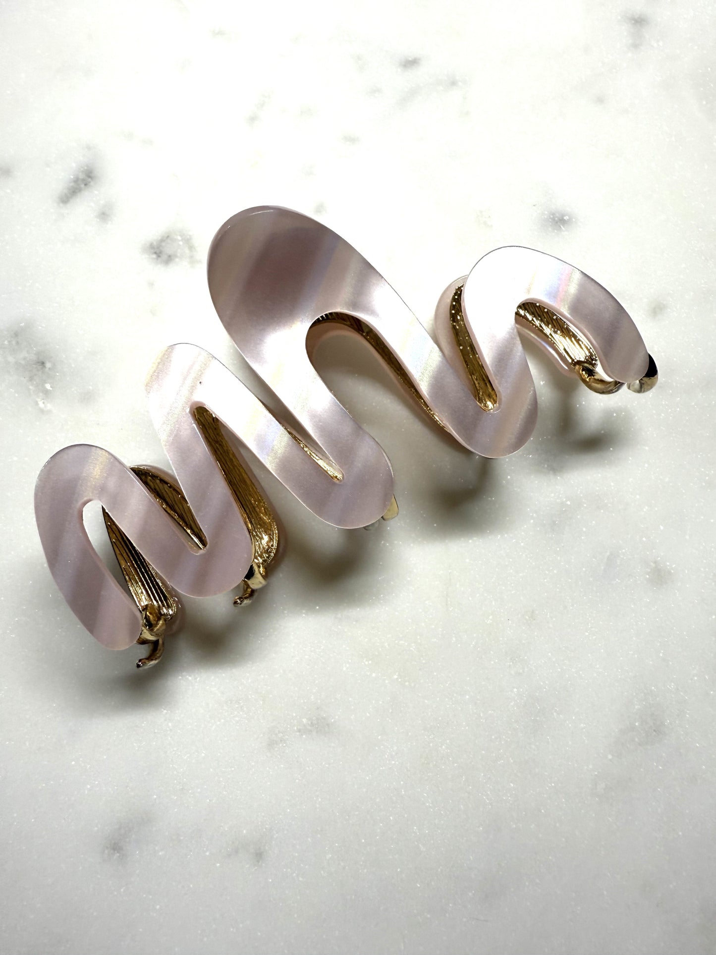 haarklem roze parelmoer