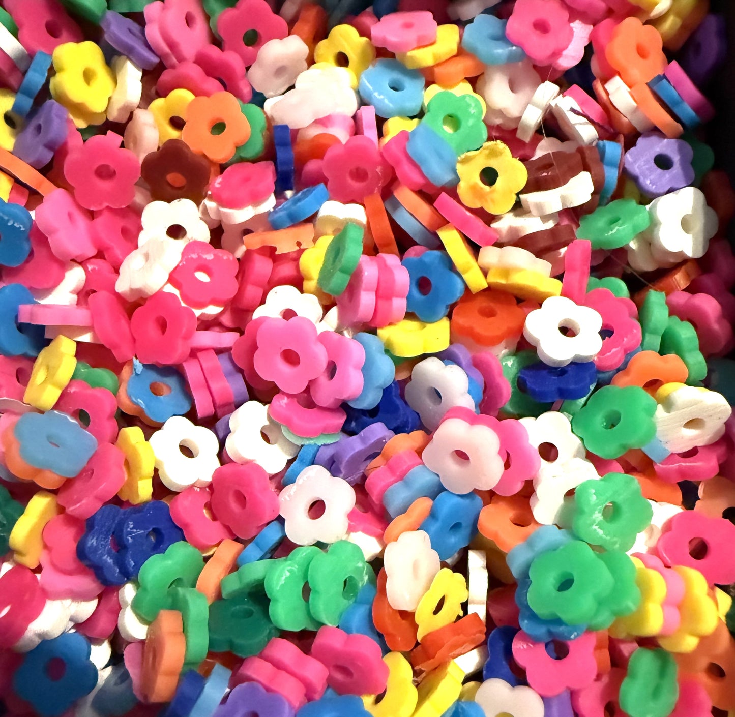 polymeer bloem schijfjes mix