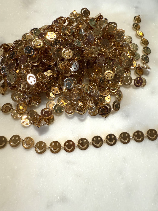 smiley ketting ( prijs per 10cm )