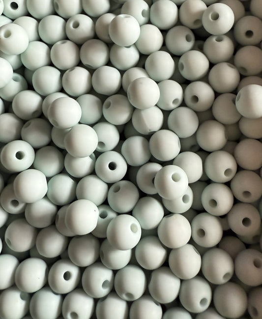 licht blauwe matte acryl kraal