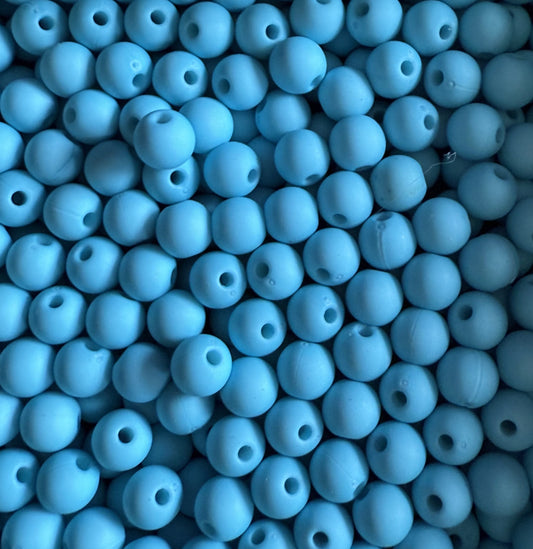 blauwe acryl kraal