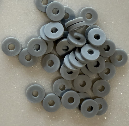 Grijze acryl schijfjes