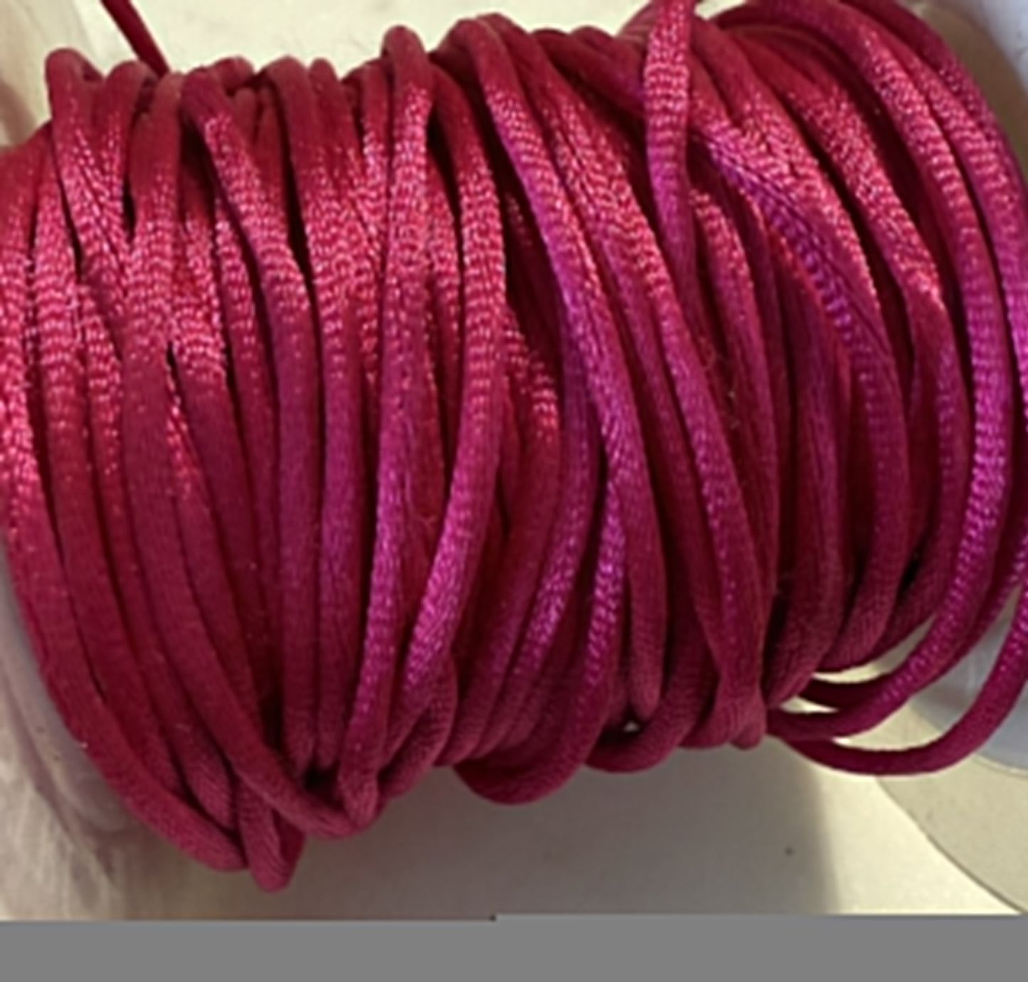 Satijnkoord fuchsia ( prijs is per meter )