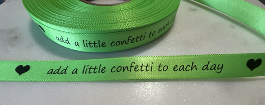 Add a little confetti to each day