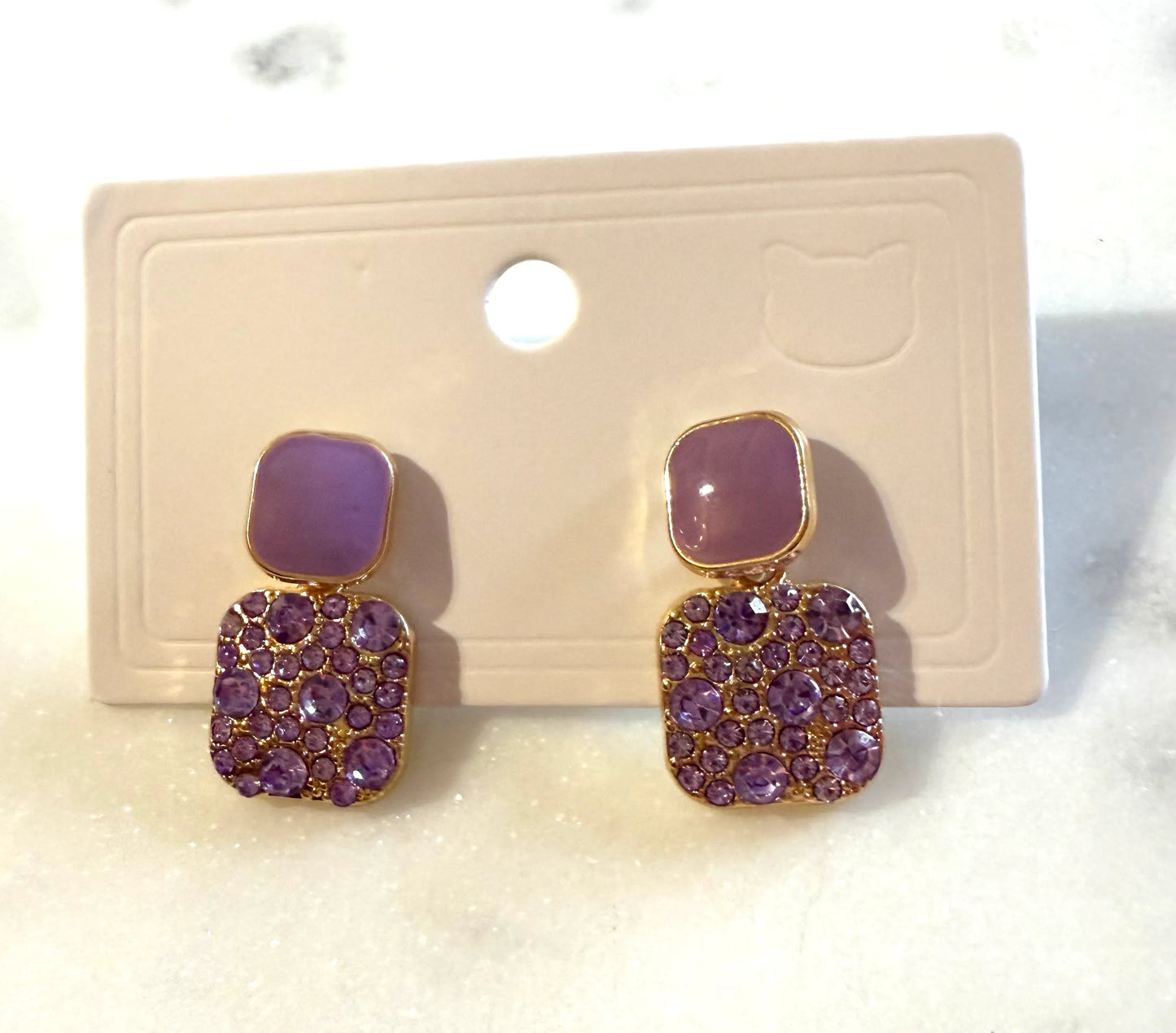 Purple earring