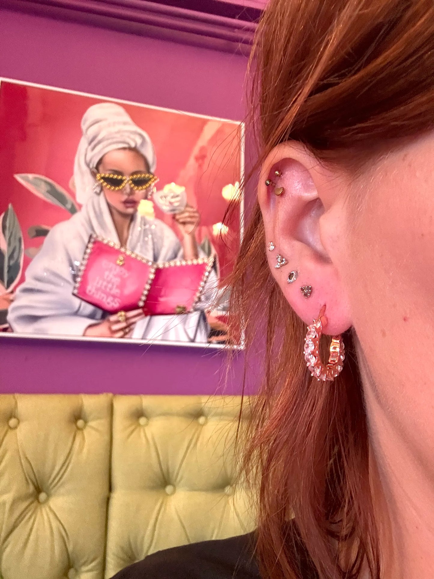 Rosé earring