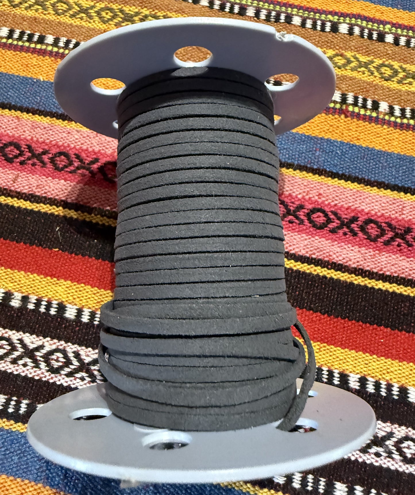 Suede veter grijs ( prijs is per meter )