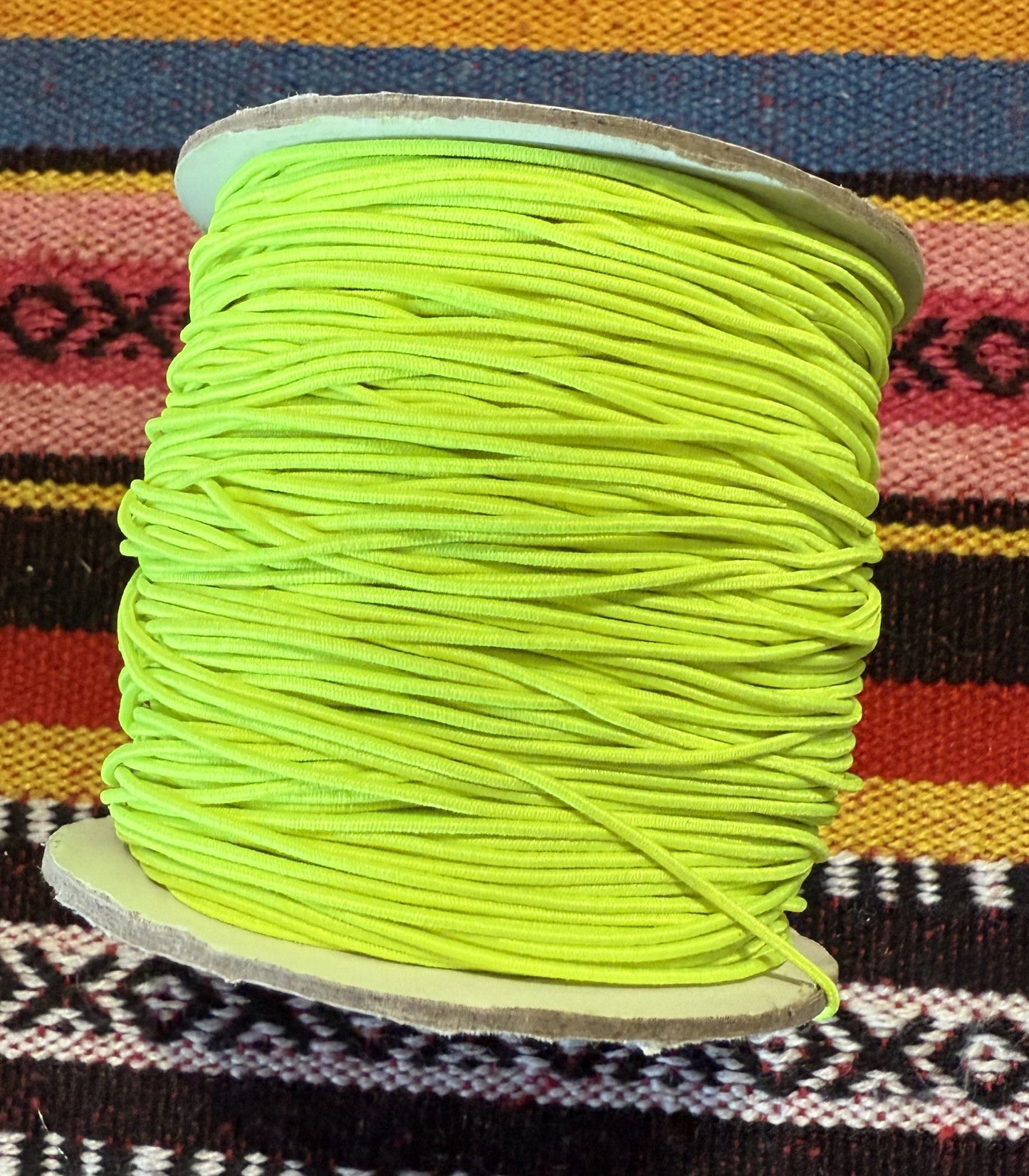 elastiek neon geel ( prijs is per meter )