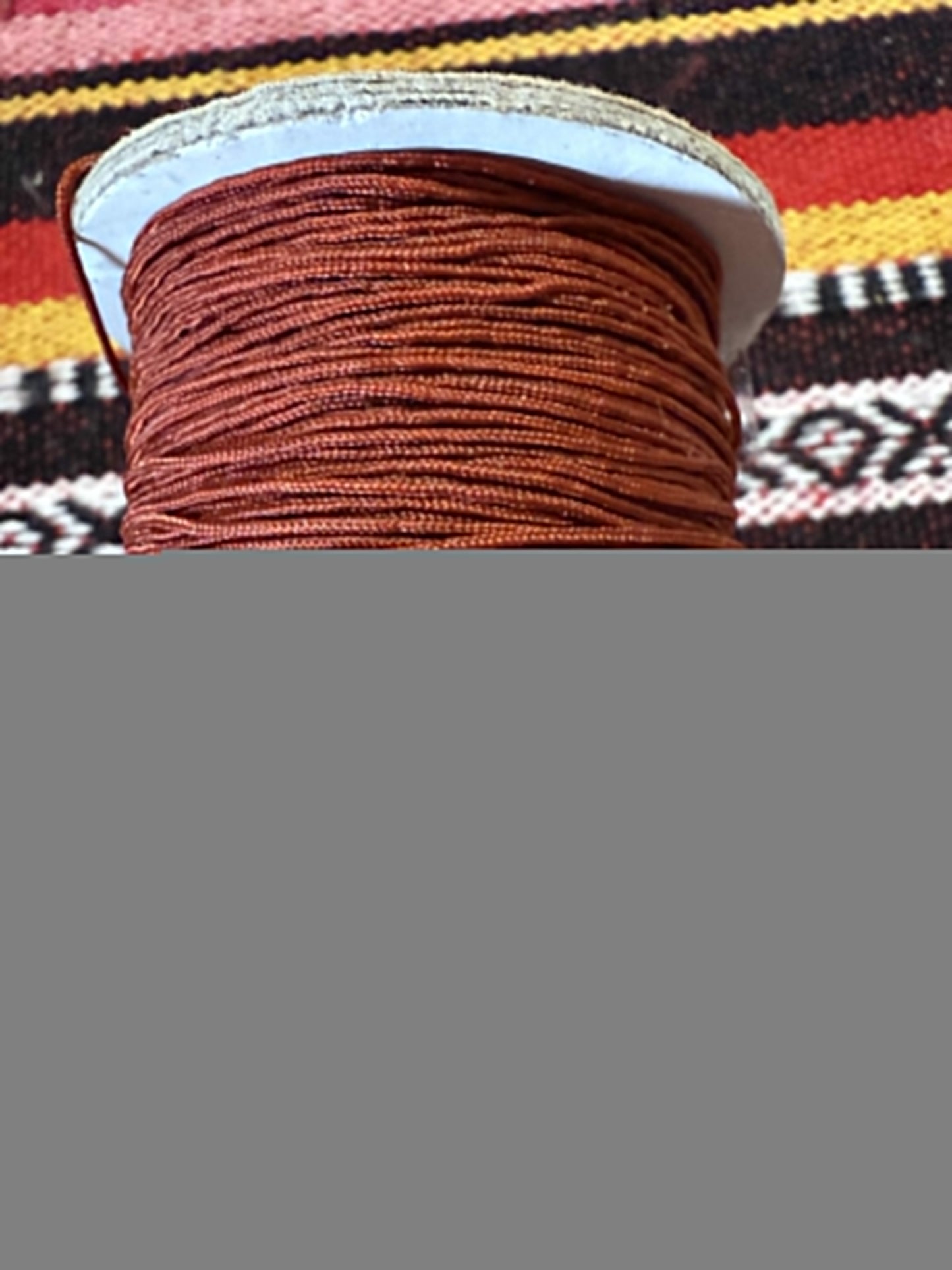 Macrame draad koper/bruin( prijs is per meter )