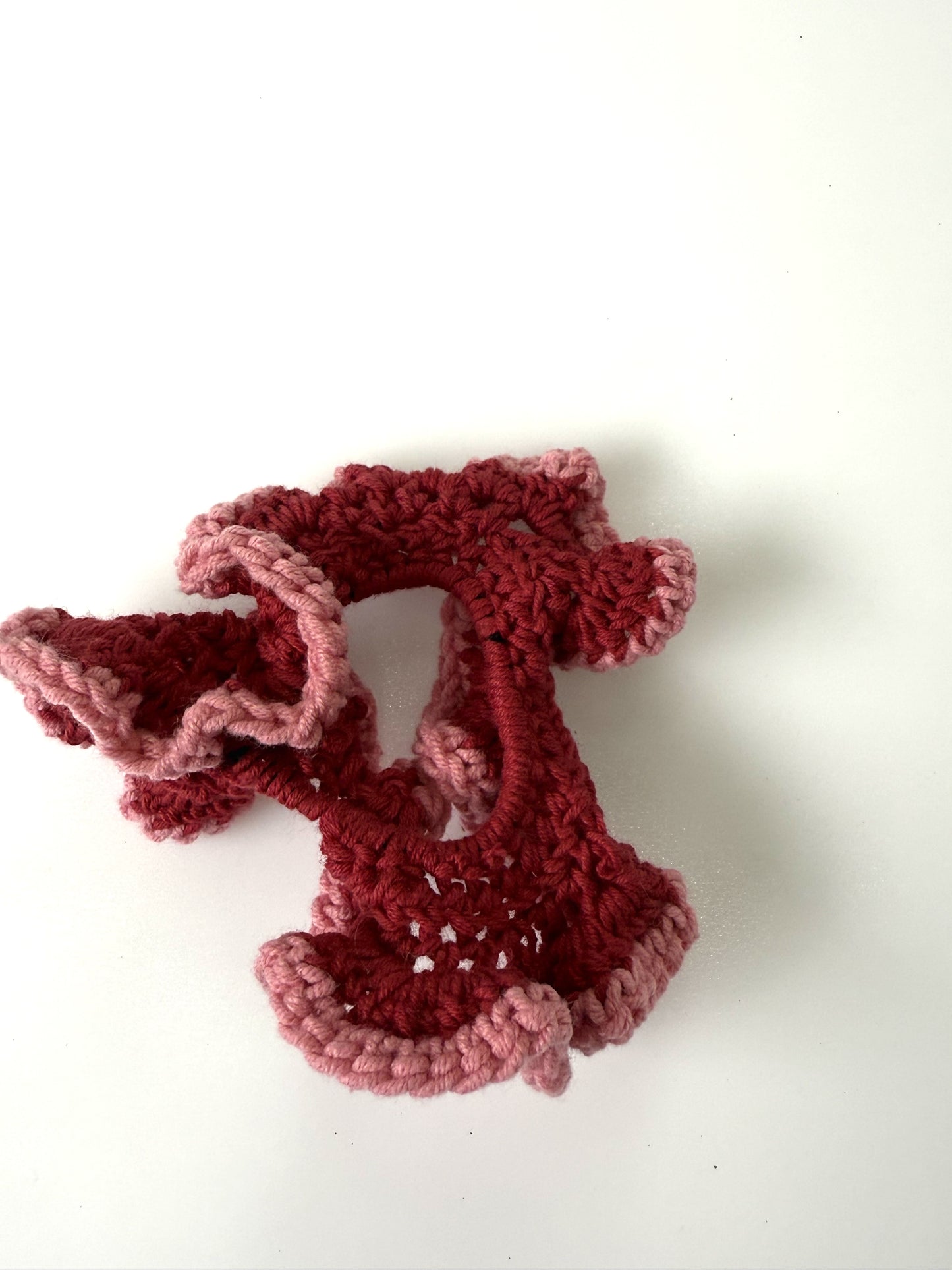 Scrunchie Bordeaux red