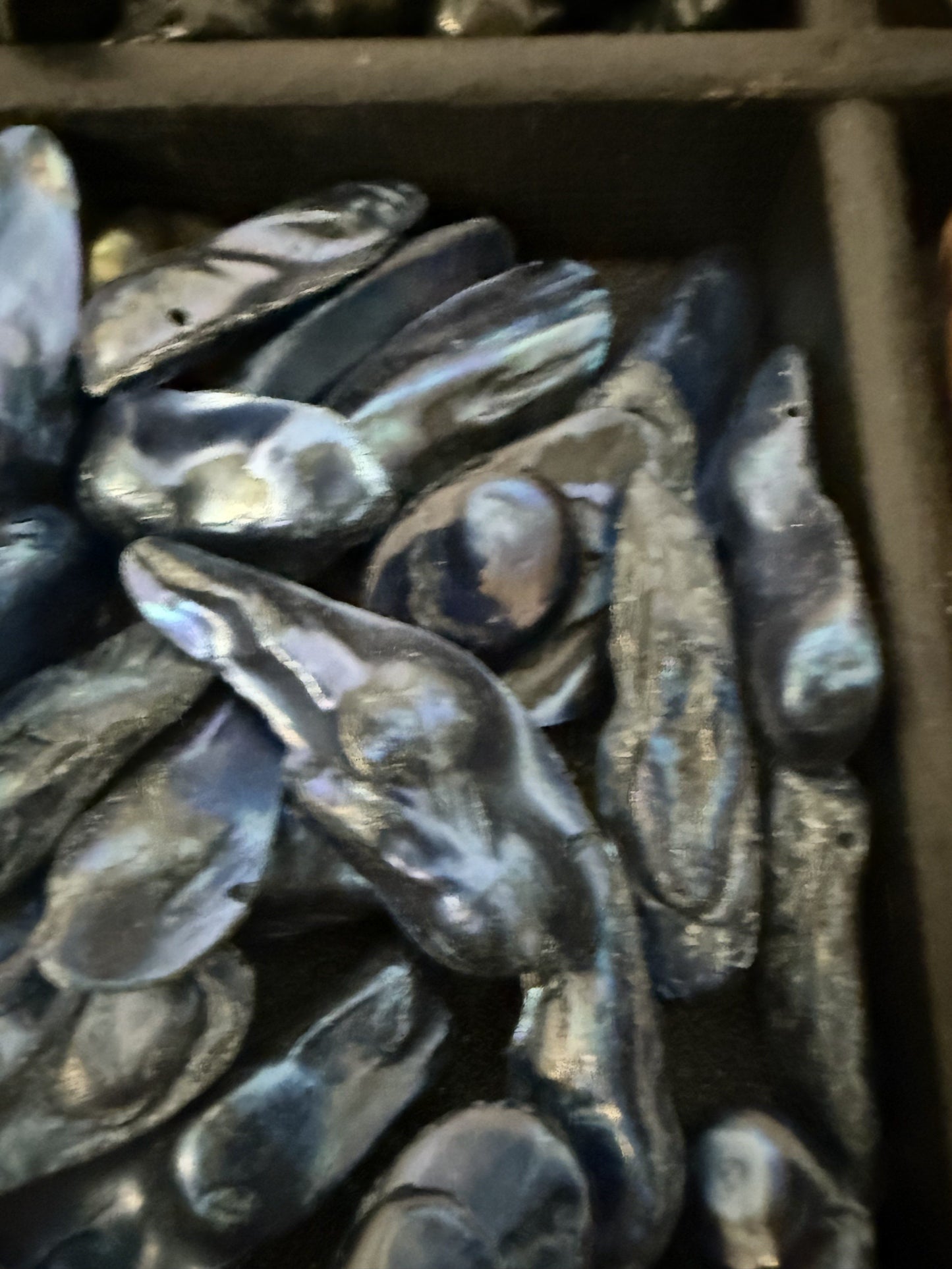 zoetwaterparel blauw