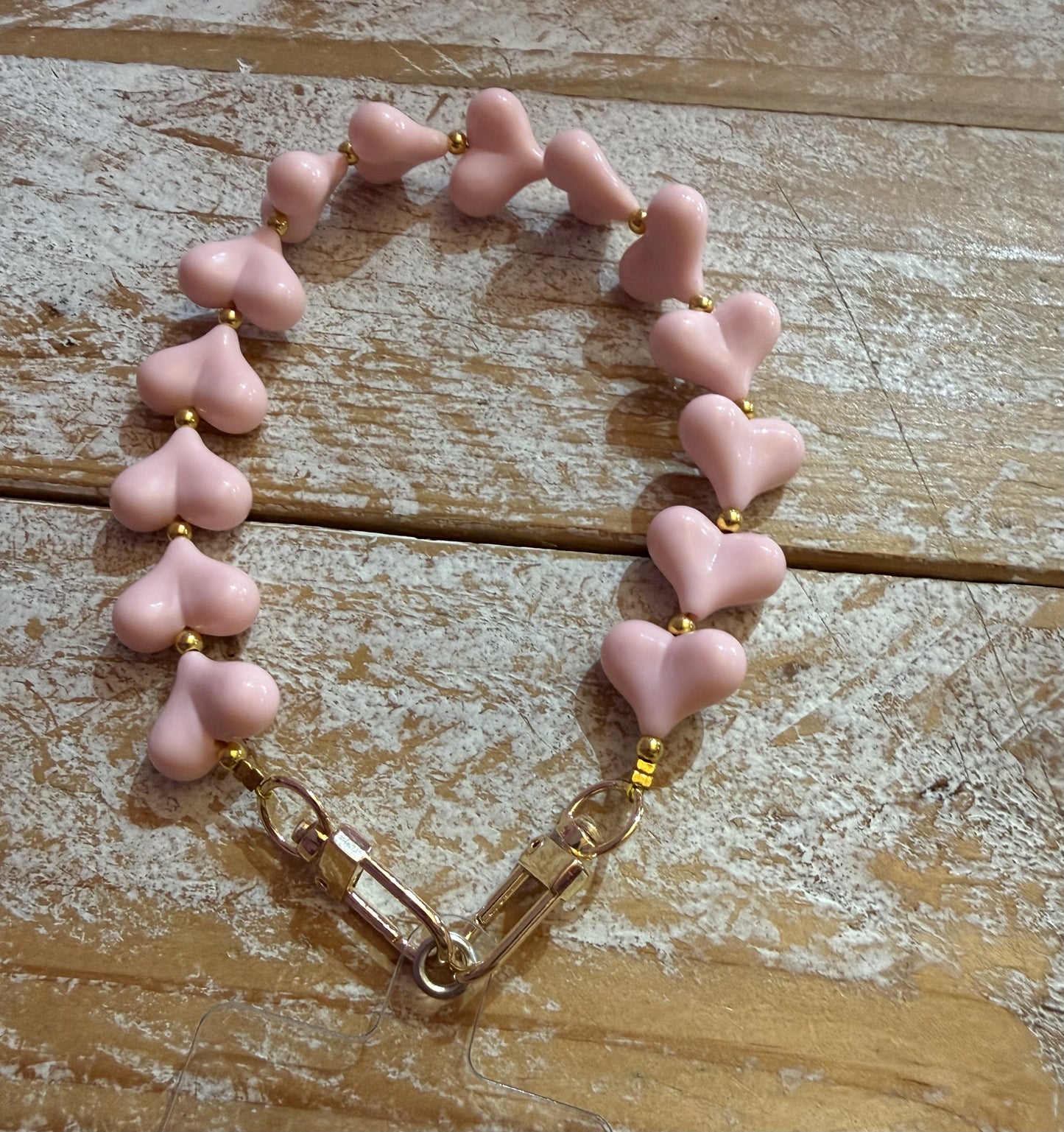 Roze Hart telefoonkoord