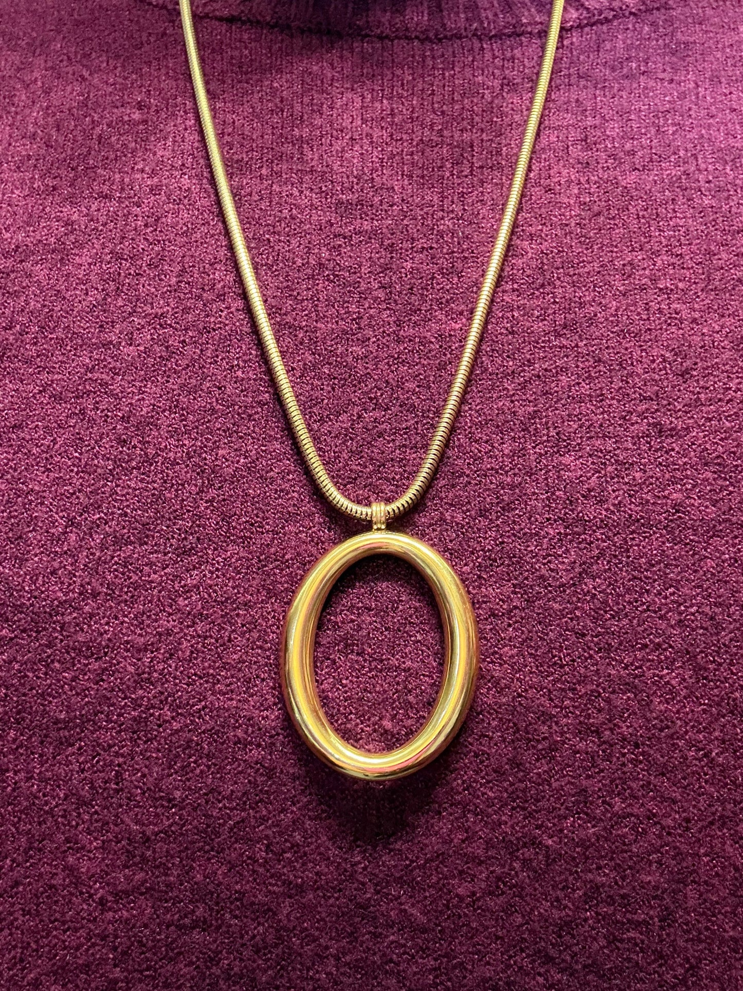 Luna circle necklace