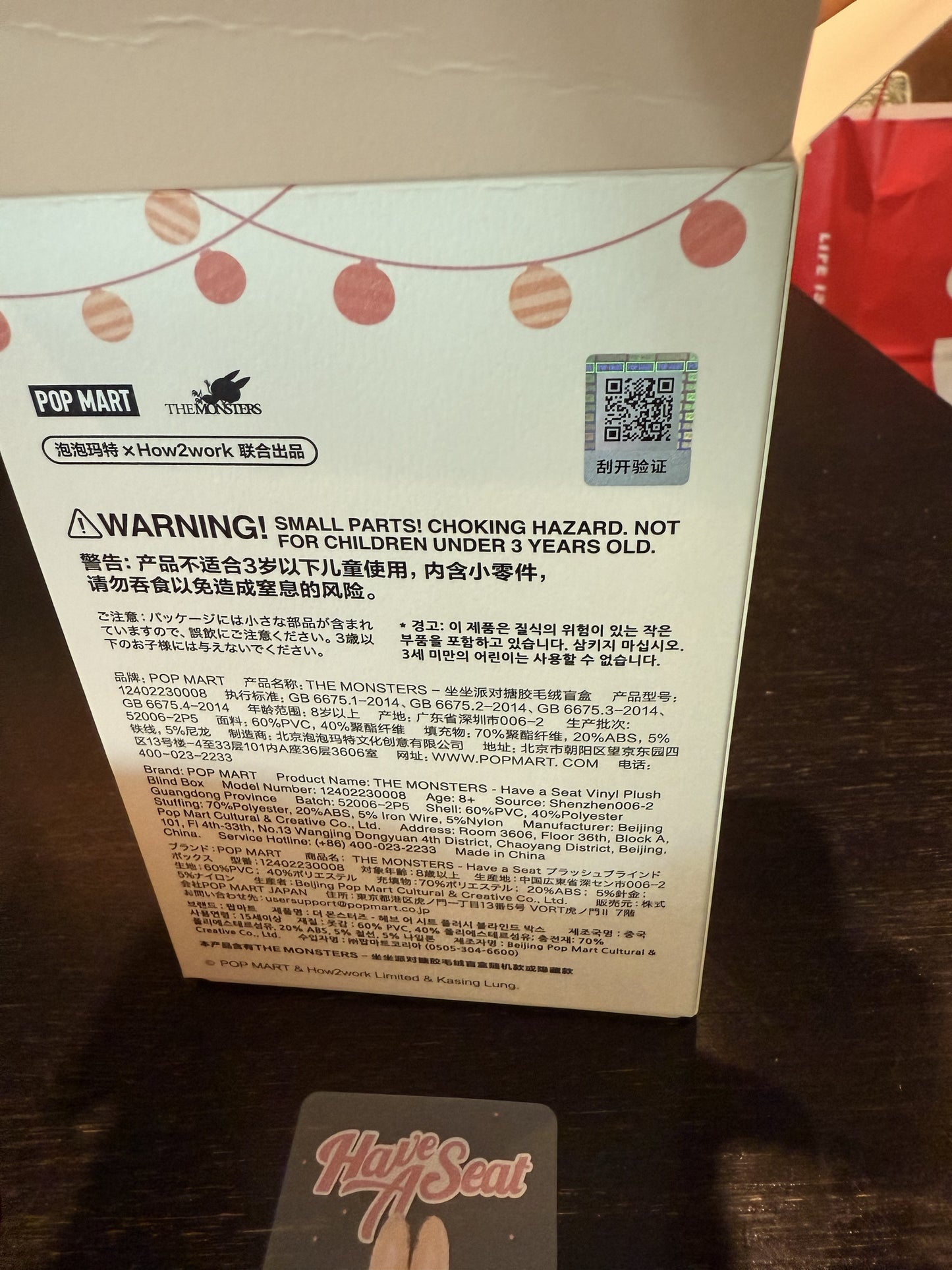 Echte labubu have a seat ( DaDa ) lichtroze