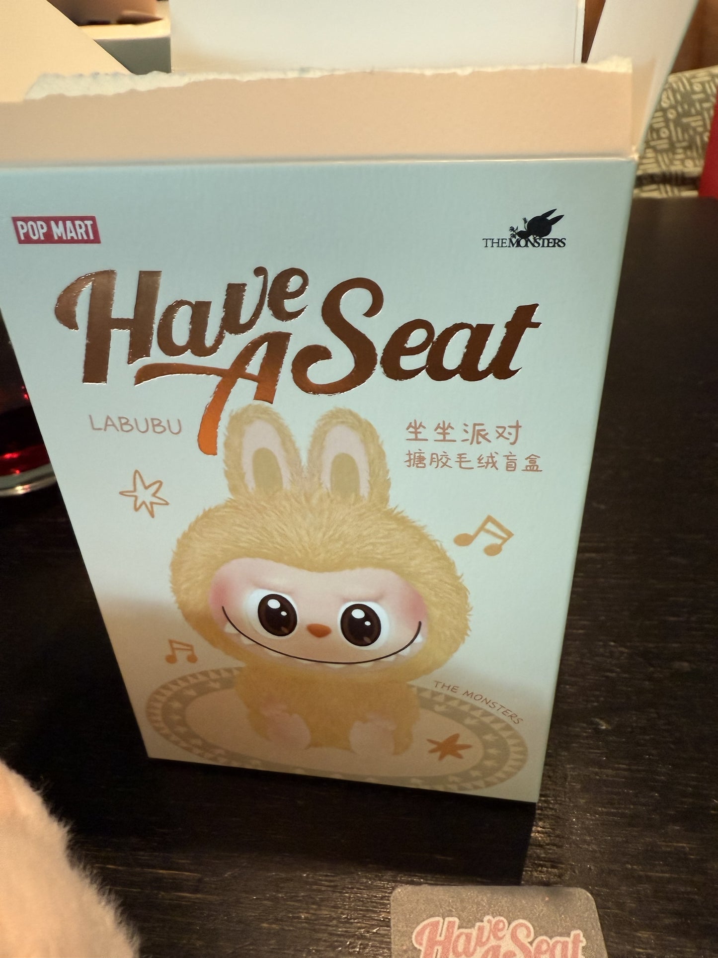 Echte labubu have a seat ( DaDa ) lichtroze