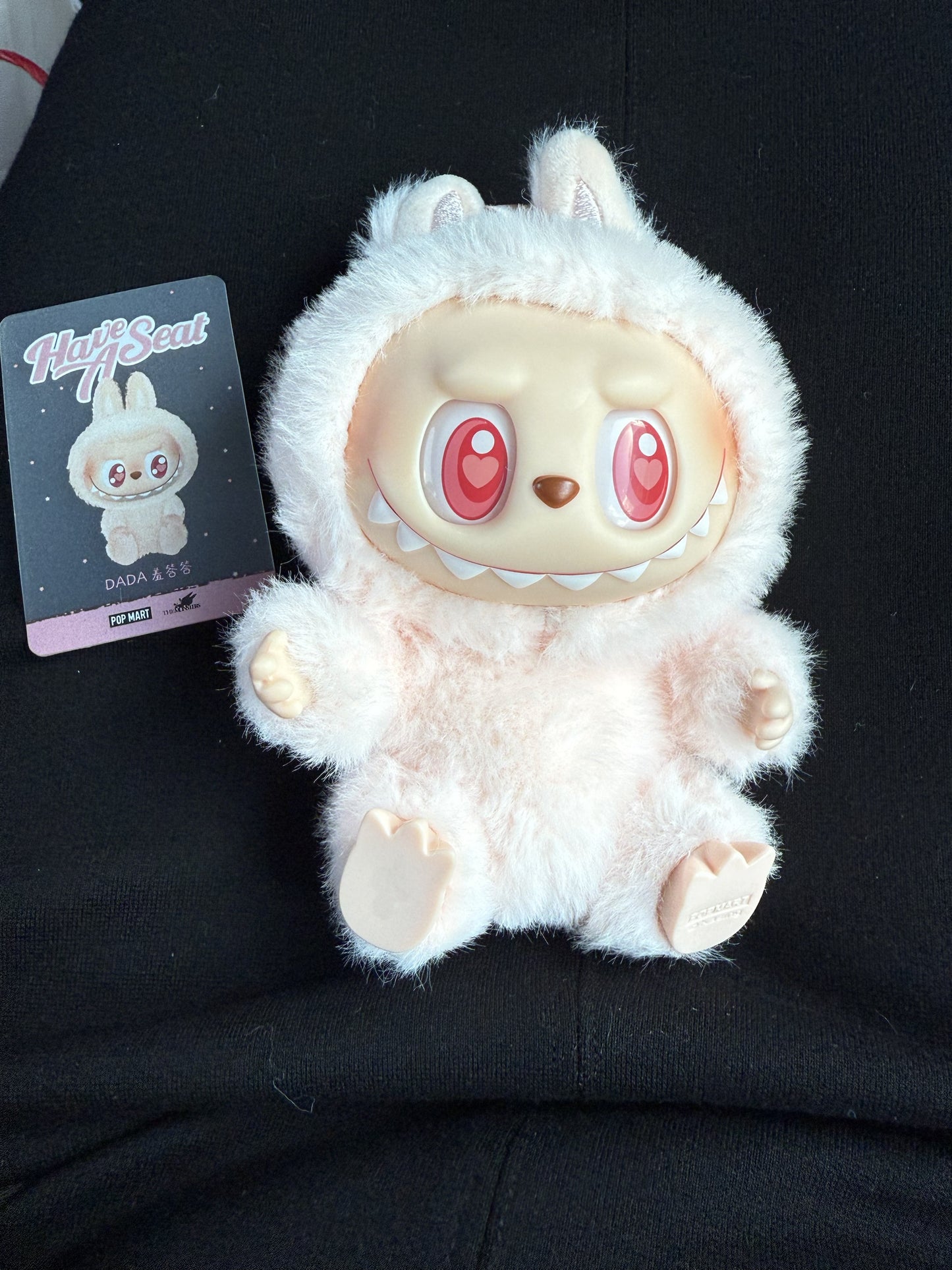 Echte labubu have a seat ( DaDa ) lichtroze